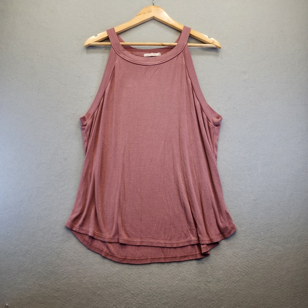 Threads 4 Thought Mauve Ribbed High Neck Tank Top XXL Modal Stretch‎ TWA20012